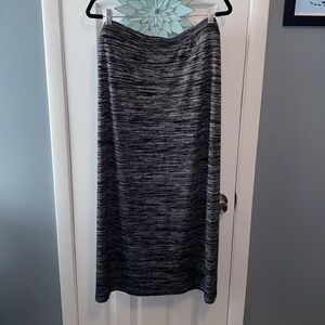 Apt. 9 Black and Gray Maxi Pencil Skirt for Work